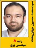سید محمد حسین جهان بخت رتبه 8 دکتری مهندسی برق سال 1395