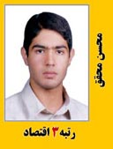 محسن محقق رتبه 3 دکتری اقتصاد سال 1391