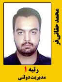 محمد حقانی فر رتبه 1 کارشناسی ارشد مدیریت دولتی سال 1396