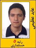 عابد عظیمی رتبه 5 کارشناسی ارشد حسابداری سال 1392