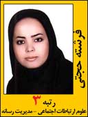 فرشته حجتی رتبه 3 کارشناسی ارشد علوم ارتبطات اجتماعی سال 1392
