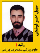 سهیل احمر رتبه 1 کارشناسی ارشد علوم ورزشی سال 1399