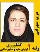 مریم سهرابی رتبه 1 کارشناسی ارشد صنایع غذایی سال 1391