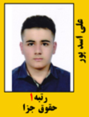 علی اسدپور رتبه 1 کارشناسی ارشد حقوق جزا سال 1402