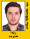 سیدمحمد طاها سیادت رتبه 1 کارشناسی ارشد مدیریت سال 1389