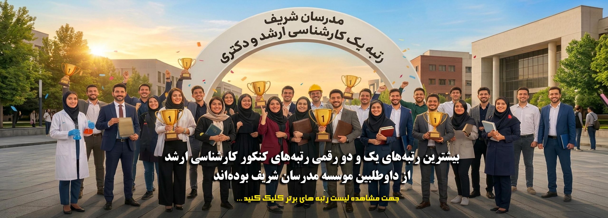 بنر رتبه های برتر کارشناسی ارشد